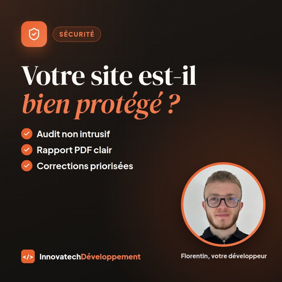 Audit de sécurité de site web avec rapport PDF