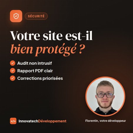 Audit de sécurité de site web avec rapport PDF