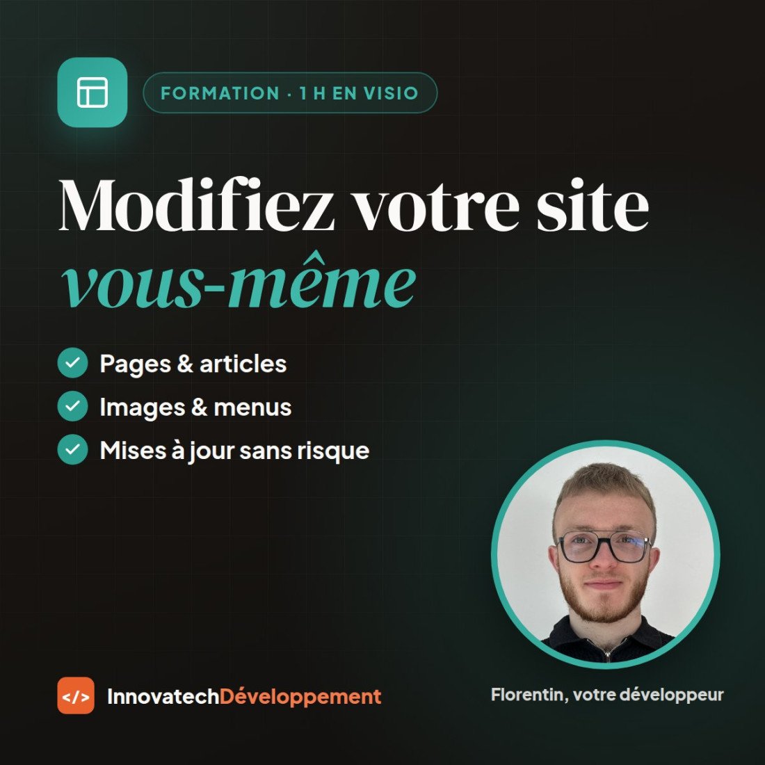 Formation WordPress : gérer son site (1 h en visio)